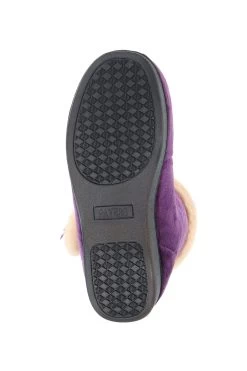 Pavers Ladies Purple Wide Fit Slipper Boots -Fashion Women C76238s5