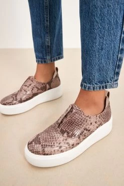 Next Signature Forever Comfort® Leather Chunky Wedge Platform Trainers -Fashion Women C79 845s3