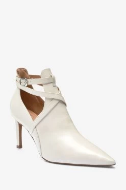 Next Signature Leather Forever Comfort® Strap Detail Point Boots -Fashion Women C80867s4