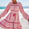 Next Jacquard Kaftan Mini Summer Dress -Fashion Women C82 079s