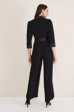 Phase Eight Kylie Tux Black Jumpsuit -Fashion Women C82954s2