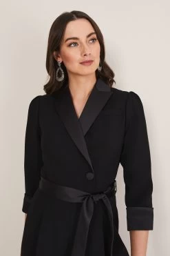 Phase Eight Kylie Tux Black Jumpsuit -Fashion Women C82954s5