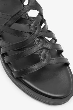 Next Forever Comfort® Woven Leather Gladiator Low Platform Sandals -Fashion Women C84113s6