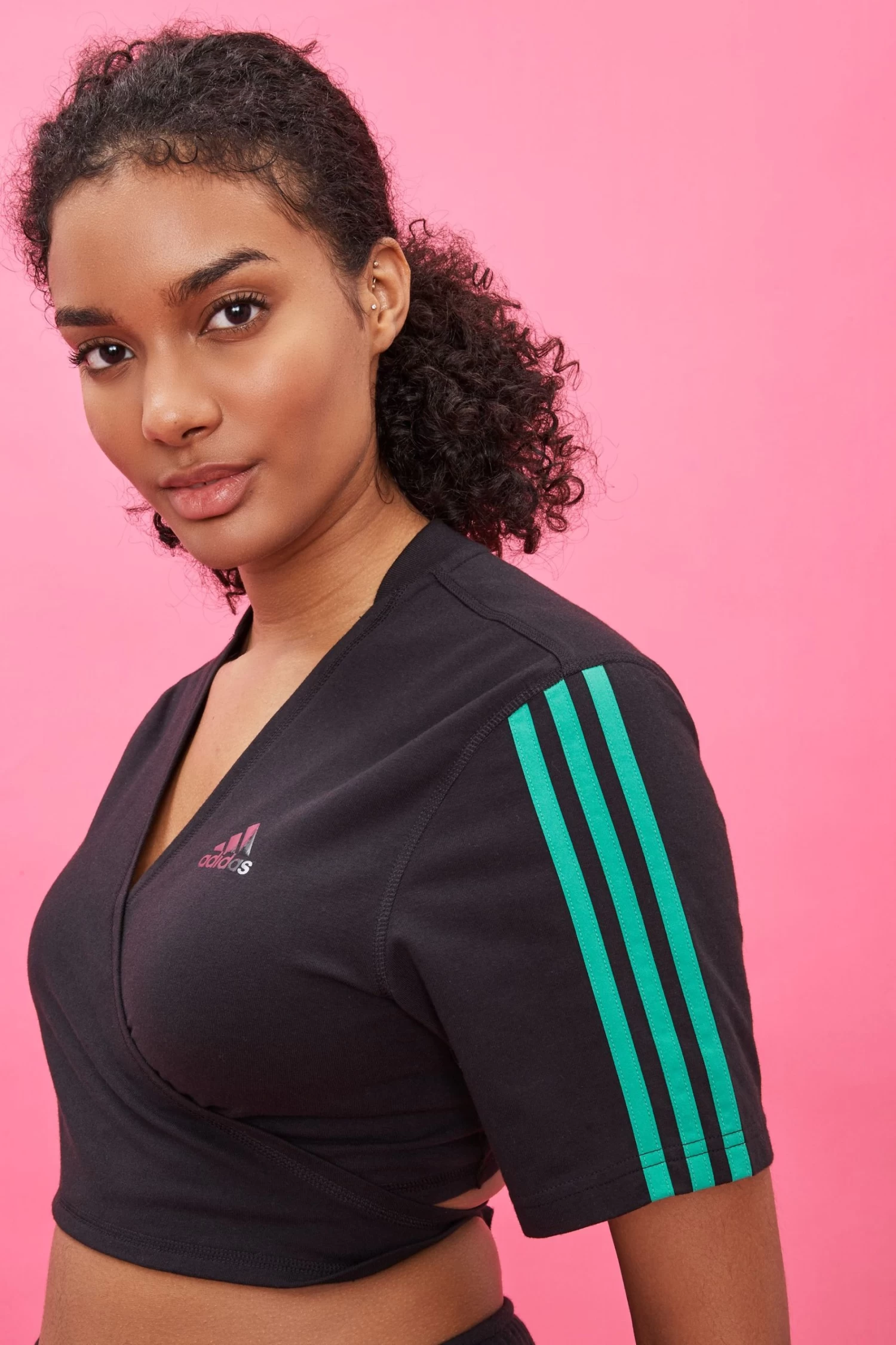 Adidas Dance Cropped Wrapping T-Shirt 6 Adidas Dance Cropped Wrapping T-Shirt - Image 4