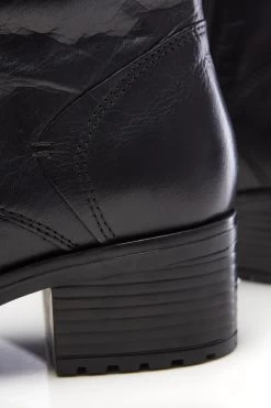 Moda In Pelle Lace-Up Knee High Leather Boots -Fashion Women C86895s3