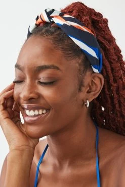 Next Orange Animal Structured Knot Hairband