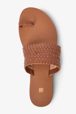 Next Leather Woven Toe Loop Sandals -Fashion Women C88826s5