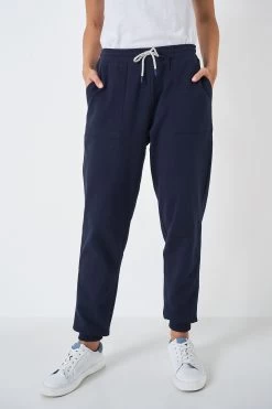 Crew Clothing Company Navy Blue Cotton Pyjama Trousers -Fashion Women C90560s4