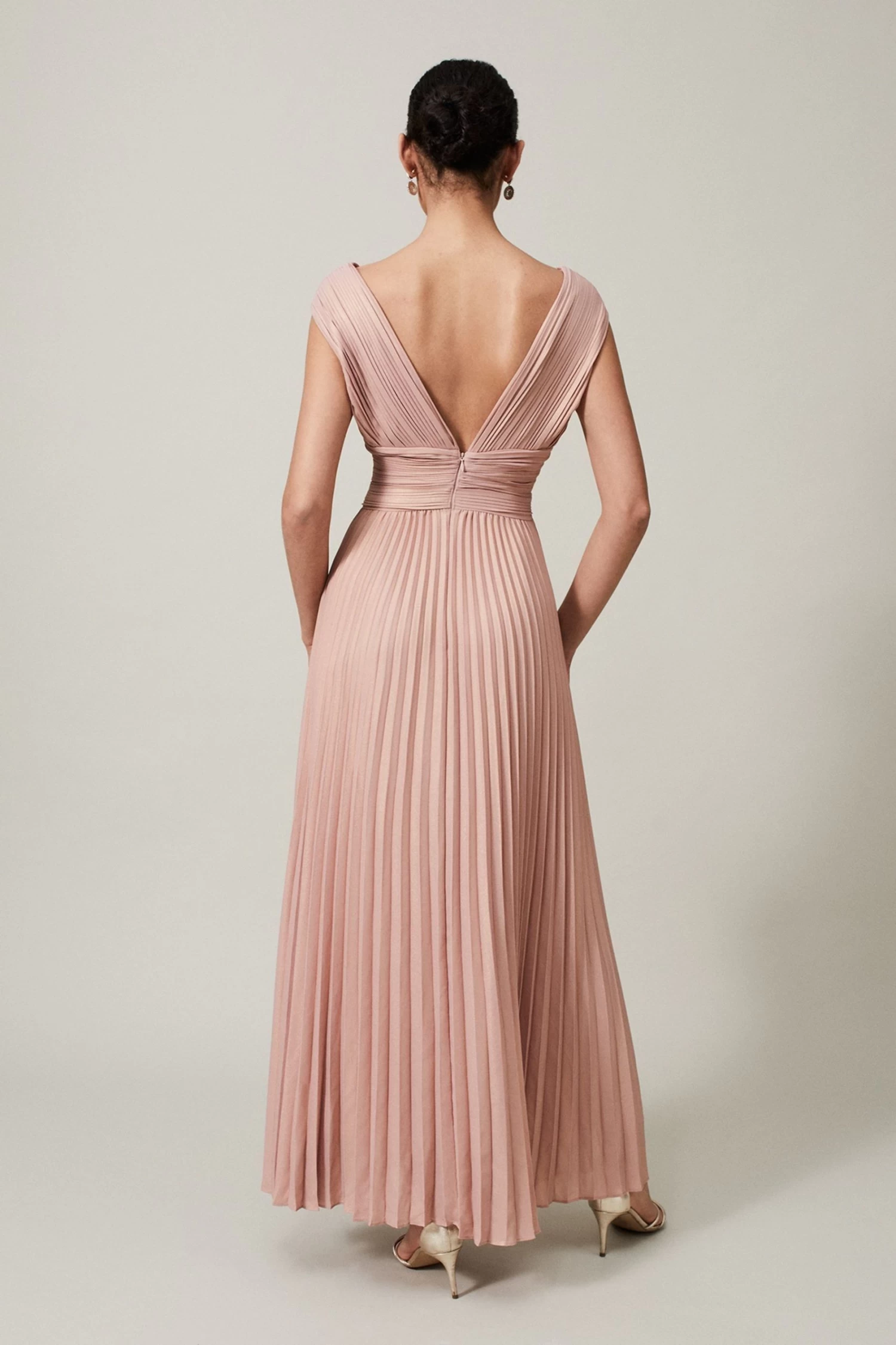 Phase Eight Pink Nelly Pleat Dress 4 Phase Eight Pink Nelly Pleat Dress - Image 2