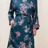 Triumph Blue Satin Robe -Fashion Women C94080s