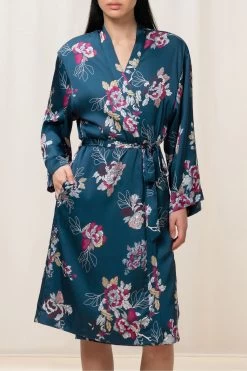 Triumph Blue Satin Robe