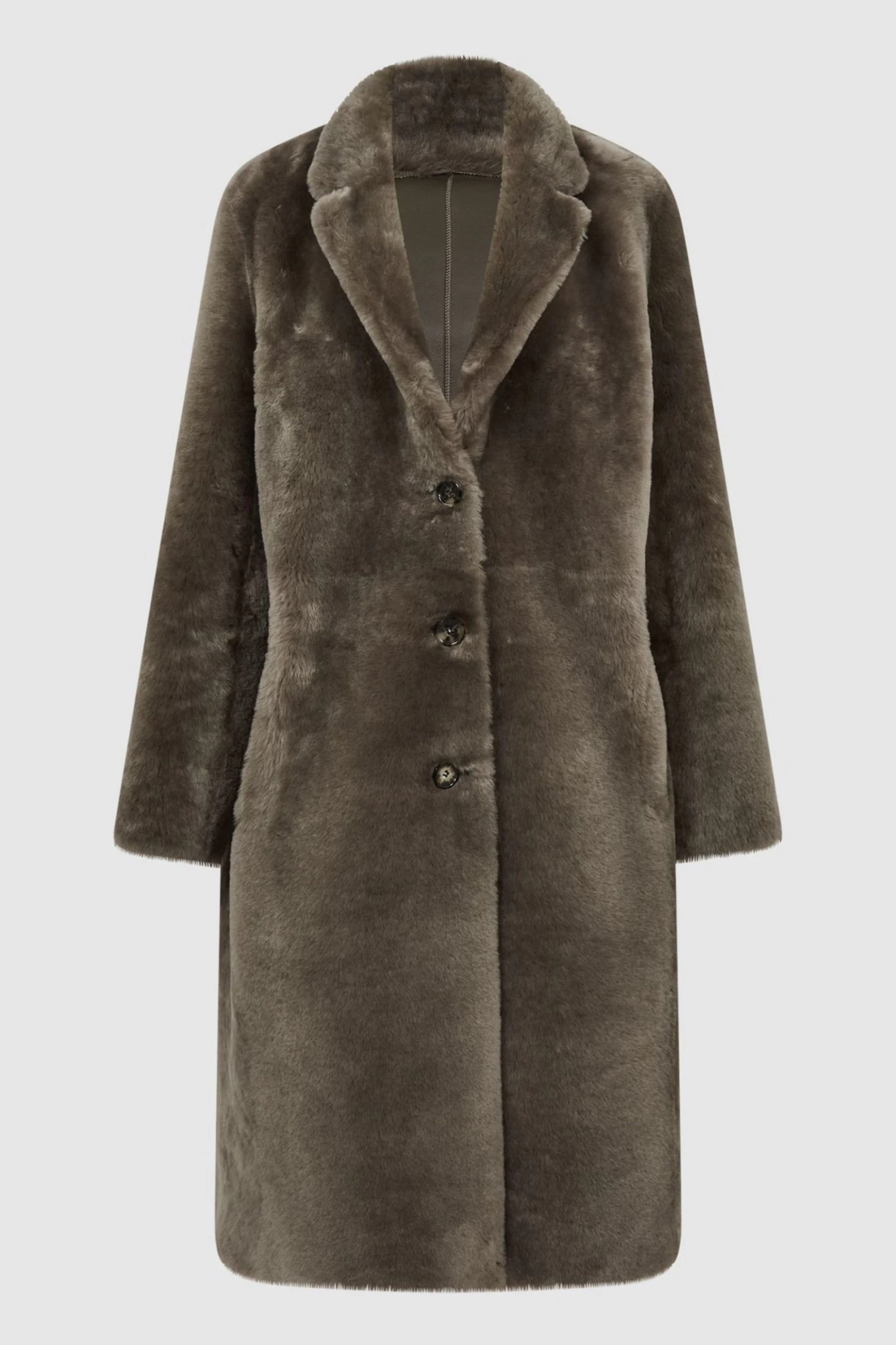 Reiss Jayce Reversible Long Shearling Coat 4 Reiss Jayce Reversible Long Shearling Coat - Image 2