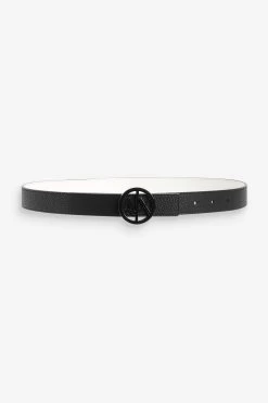 Armani Exchange Black Reversible Belt