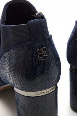 Moda In Pelle Block Heeled Dipped Shoe Boots -Fashion Women C98499s3