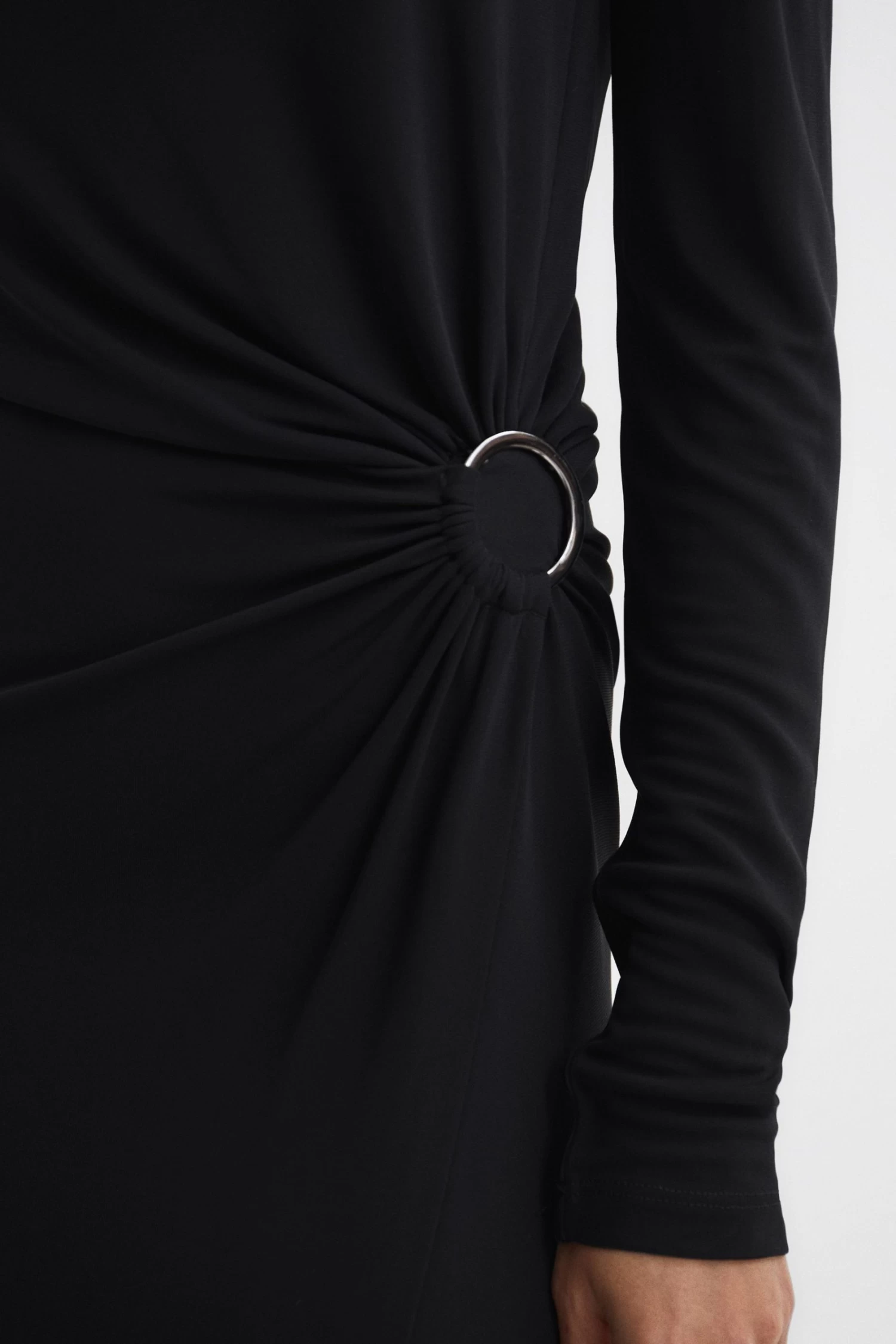 Reiss Catalina Cut Out Hardware Detail Jersey Maxi Dress 6 Reiss Catalina Cut Out Hardware Detail Jersey Maxi Dress - Image 4
