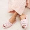 Next Linen Bow Slider Slippers -Fashion Women D02012s