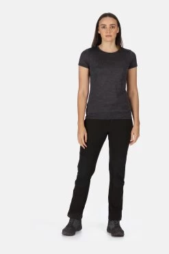 Regatta Womens Questra Isoflex Black Trousers -Fashion Women D04492s3