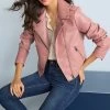 Next Faux Leather Biker Jacket -Fashion Women D06 204s