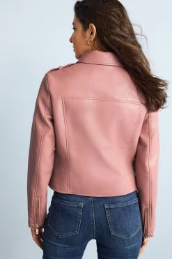 Next Faux Leather Biker Jacket -Fashion Women D06 204s3