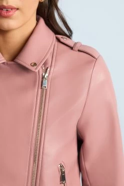 Next Faux Leather Biker Jacket -Fashion Women D06 204s4