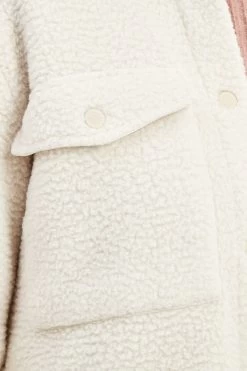 Tog 24 Womens Cream Farnley Fleece Shacket -Fashion Women D07799s6