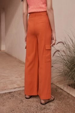 Next Smart Utility Cargo Wide Leg Trousers -Fashion Women D08 972s3