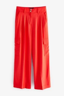 Next Smart Utility Cargo Wide Leg Trousers -Fashion Women D08 972s5