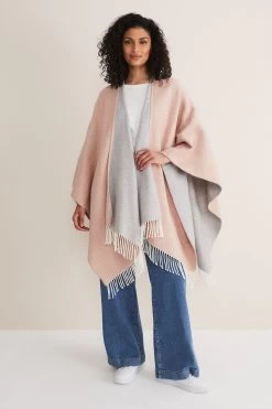 Phase Eight Pink Marl Cape -Fashion Women D09274s3