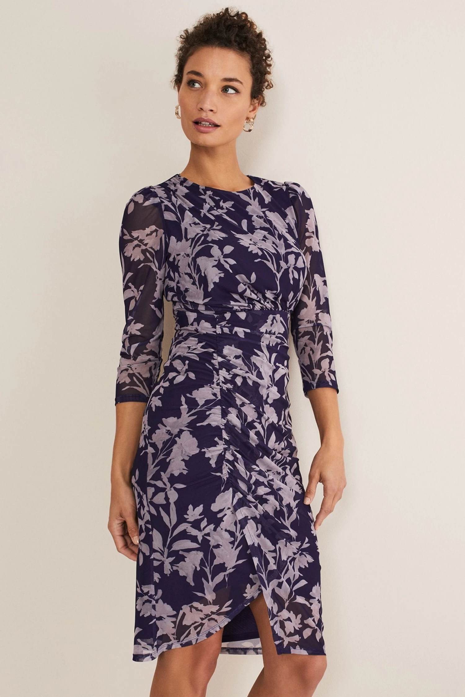 Phase Eight Cream Vera Floral Mesh Dress 3 Phase Eight Cream Vera Floral Mesh Dress