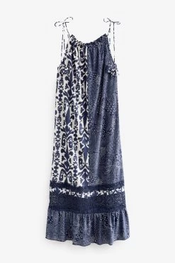 Next Strappy Tassel Detail Cami Midi Dress -Fashion Women D11 401s6