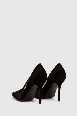 Reiss Dahlia Leather Sheer Court Shoes -Fashion Women D18 847s5