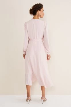 Phase Eight Pink Daisie Frill Ruffle Midi Dress -Fashion Women D18194s2