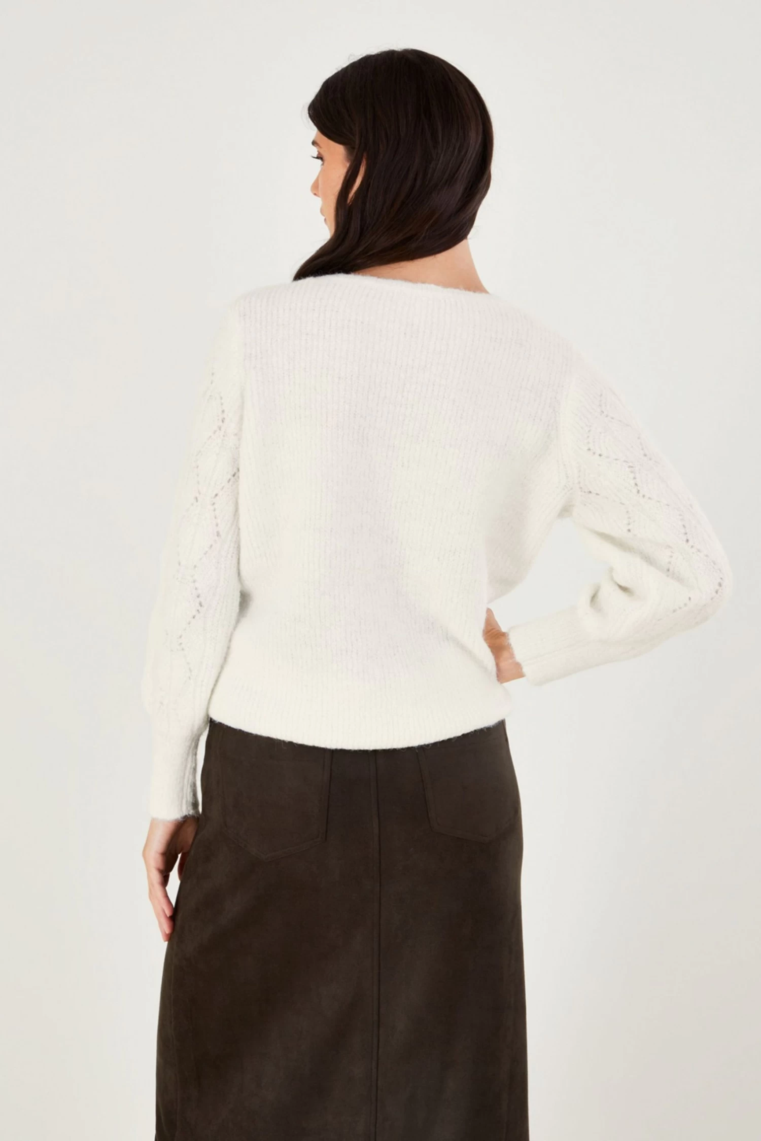 Monsoon Natural Gem Encrusted Jumper With Recycled Polyester 4 Monsoon Natural Gem Encrusted Jumper With Recycled Polyester - Image 2