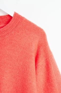 Oliver Bonas Orange Button Knitted Jumper -Fashion Women D24374s6