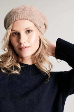 Joules Brown Cherie Beret Hat -Fashion Women D24971s4