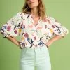 Pom Amsterdam Garden Bloom White Blouse
