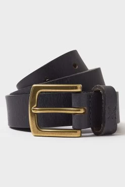 Crew Clothing Company Blue Leather Classic Belt