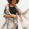 Next Multi Palm Print Lightweight Scarf -Fashion Women D28371s