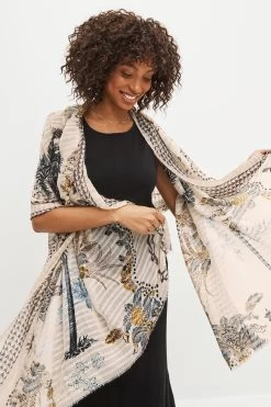 Next Multi Palm Print Lightweight Scarf