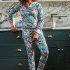 Anorak Pink Nostalgic Flower Cotton Jersey Pyjama Set -Fashion Women D29 537s