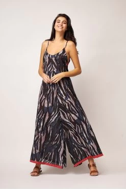 Dream Leopard Print Wide Leg Rio Jumpsuit