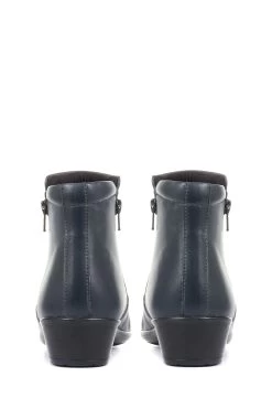 Pavers Blue Leather Ankle Boots 8 Pavers Blue Leather Ankle Boots -Fashion Women D38897s2