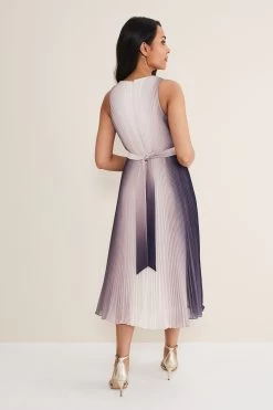 Phase Eight Cream Petite Simara Ombre Dress -Fashion Women D41 957s2