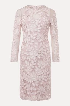 Phase Eight Pink Petite Annika Tapework Dress -Fashion Women D41 959s6