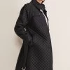 Phase Eight Black Erna PU Coat -Fashion Women D41576s