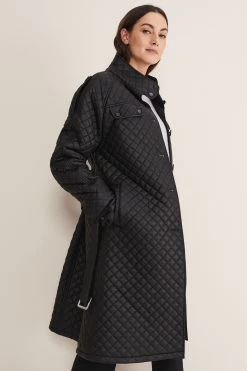 Phase Eight Black Erna PU Coat
