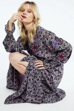 Fabienne Chapot Purple Clapton Floral Maxi Dress -Fashion Women D44642s3