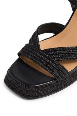 Castañer Castaner Valle Black Platform Block Heels -Fashion Women D45714s4