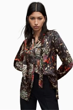 All Saints Green Toni Gene Shirt