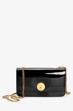 Jasper Conran London Patent Chain Strap Evening Bag